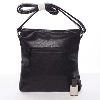 Trendy měkká crossbody kabelka černá - Delami Devyn