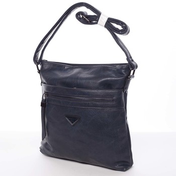Trendy měkká crossbody kabelka modrá - Delami Devyn