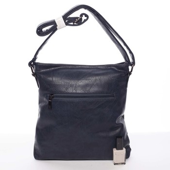Trendy měkká crossbody kabelka modrá - Delami Devyn