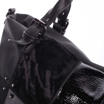 Jedinečná větší dámská kabelka černá - MARIA C Riley