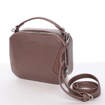 Nadčasová dámská tmavá starorůžová kabelka do ruky - David Jones Cube