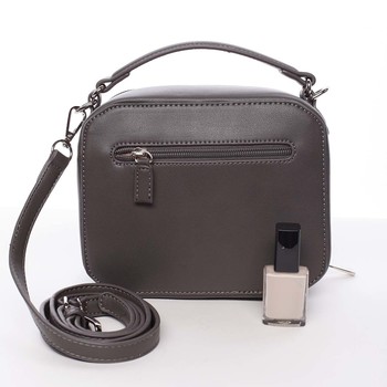 Nadčasová dámská tmavě šedá kabelka do ruky - David Jones Cube