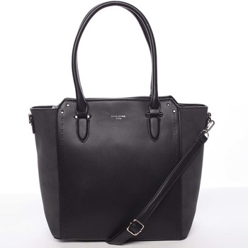 Větší dámská černá kabelka přes rameno - David Jones Pelagiana