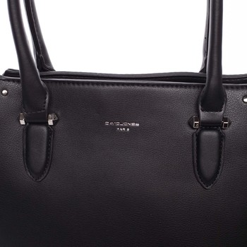 Větší dámská černá kabelka přes rameno - David Jones Pelagiana