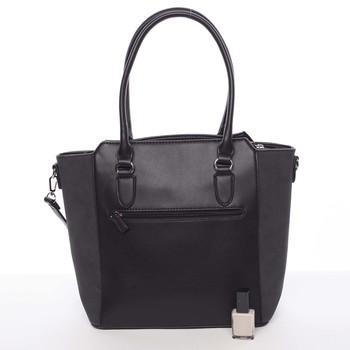 Větší dámská černá kabelka přes rameno - David Jones Pelagiana