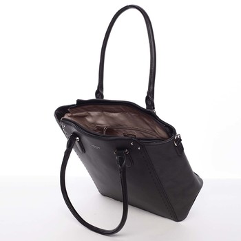 Větší dámská černá kabelka přes rameno - David Jones Pelagiana