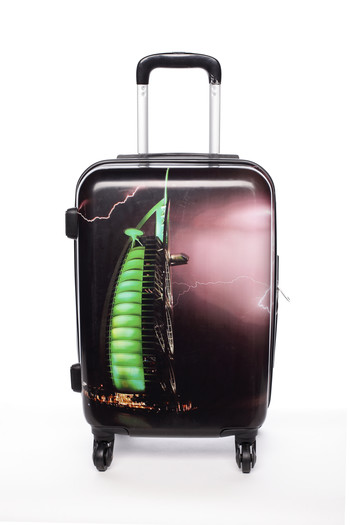 Cestovní kufr pevný tmavý - David Jones Lugger S