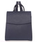 Luxusní stylový strukturovaný dámský batoh tmavě modrý - Hexagona Luigi 