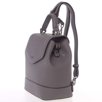 Luxusní strukturovaný dámský batůžek šedý - Hexagona Jurry