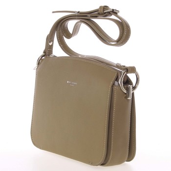 Módní dámská khaki crossbody kabelka - David Jones Federica