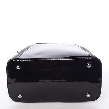 Dámský městský lakovaný batůžek černý - David Jones Pegasus