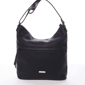 Jednoduchá elegantní černá měkká kabelka - Silvia Rosa Soteria