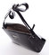Luxusní dámská lakovaná crossbody kabelka s glitterem černá - David Jones Petrina