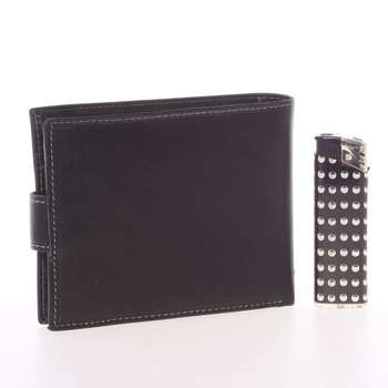 Pánská černá kožená peněženka - Sendi Design Arturo
