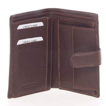 Hnědá pánská kožená peněženka - SendiDesign Sampson