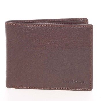 Kvalitní volná pánská kožená peněženka hnědá - SendiDesign Poseidon