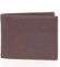 Kvalitní volná pánská kožená peněženka hnědá - SendiDesign Poseidon