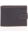 Kvalitní pánská kožená černá prošívaná peněženka - SendiDesign Rheo