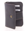 Kvalitní kožená dámská prošívaná peněženka černá - SendiDesign Reta 