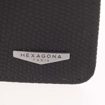 Originální dámská dvoudílná černá peněženka - HEXAGONA Reezzi