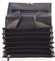 Luxusní velká kožená prošívaná kasírtaška černá - SendiDesign Basilea
