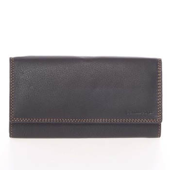 Dámská černá kožená prošívaná peněženka - SendiDesign Phoibe