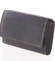 Dámská černá kožená prošívaná peněženka - SendiDesign Phoibe