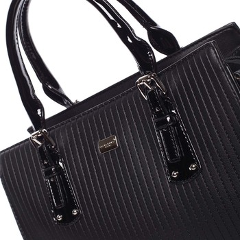 Luxusní černá dámská prošívaná kabelka do ruky - David Jones Pannai