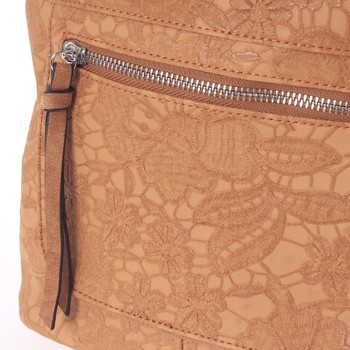 Vzorovaná hnědá crossbody kabelka - Silvia Rosa Tasha