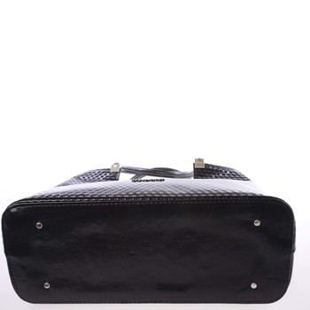 Větší dámská originální kabelka přes rameno černá - Annie Claire 6081