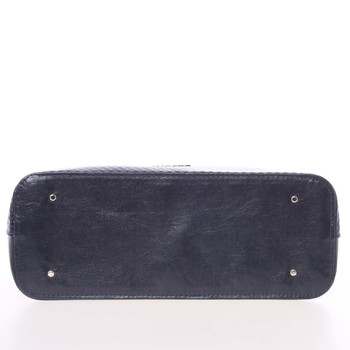 Větší dámská originální kabelka přes rameno tmavě modrá - Annie Claire 6081