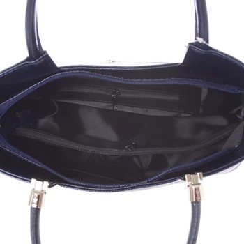 Větší dámská originální kabelka přes rameno tmavě modrá - Annie Claire 6081