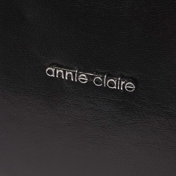 Dámská hladká černá kabelka se vzorem - Annie Claire 7081