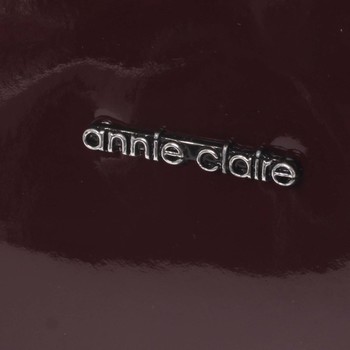 Dámská lakovaná vínová kabelka se vzorem - Annie Claire 7081