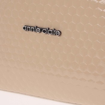 Větší dámská originální kabelka přes rameno béžová - Annie Claire 6081