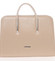 Luxusní béžová vzorovaná kabelka do ruky - Annie Claire 6000