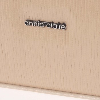 Luxusní béžová vzorovaná kabelka do ruky - Annie Claire 6000