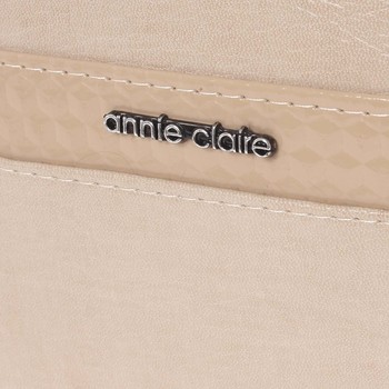 Větší elegantní béžová dámská kabelka - Annie Claire 4081