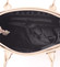 Dámská hladká béžová kabelka se vzorem - Annie Claire 7081