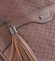 Dámská vzorovaná crossbody kabelka tmavě písková - Silvia Rosa Scylla