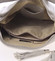 Módní kožená kabelka přes rameno světle šedá - ItalY Georgine