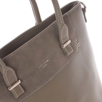 Elegantní khaki menší kabelka do ruky - David Jones Talia
