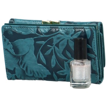 Dámská kožená peněženka modrá - Gregorio Christell