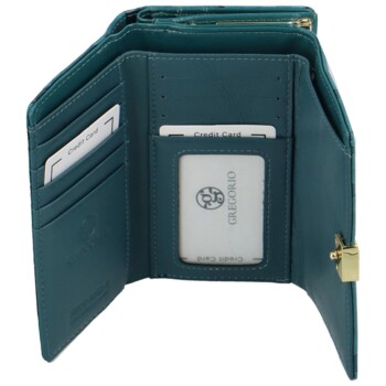 Dámská kožená peněženka modrá - Gregorio Christell