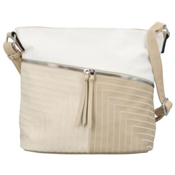 Dámská crossbody kabelka krémová - Firenze Bonnieta