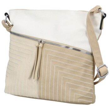 Dámská crossbody kabelka krémová - Firenze Bonnieta