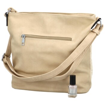 Dámská crossbody kabelka krémová - Firenze Bonnieta