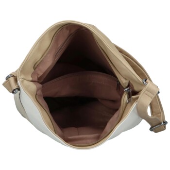 Dámská crossbody kabelka krémová - Firenze Bonnieta