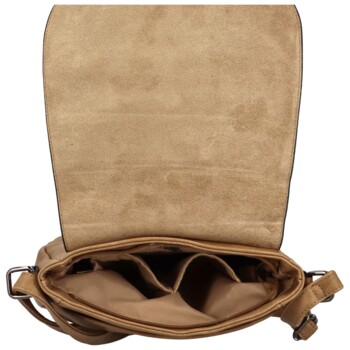 Dámská crossbody kabelka pískově hnědá - Firenze Maiami