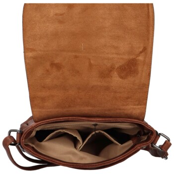 Dámská crossbody kabelka tmavě hnědá - Firenze Maiami